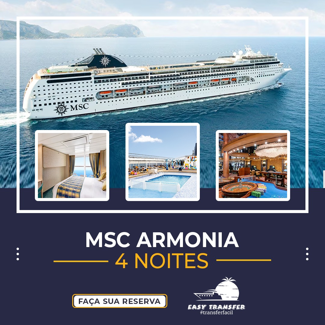 MSC Armonia - 04 Noites - Porto de Santos